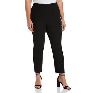 Ella Rafaella Womens Solid Casual Trouser Pants, Black, NWT